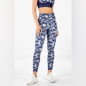 Fabletics Blue Camo Leggings